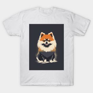 Pomeranian Dog 4 - Japanese Old Vintage T-Shirt